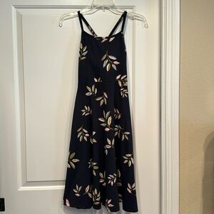 Pact Black Floral Dress